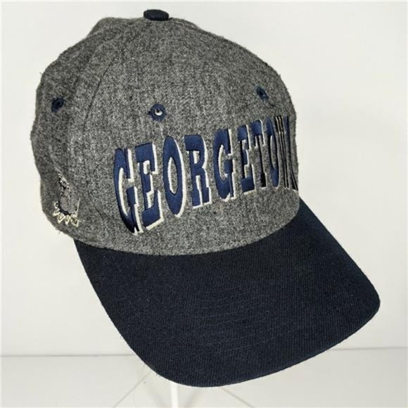 Vintage Georgetown Hoyas Blockhead Snapback Hat TOW 90’s Wool VTG Blue / Gray - Picture 9 of 9